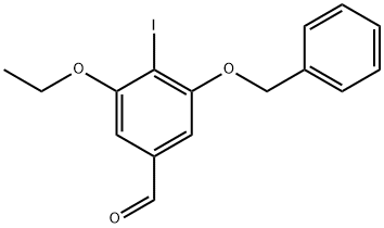 3-benzyloxy-5-ethoxy-4-iodo-benzaldehyde Structure