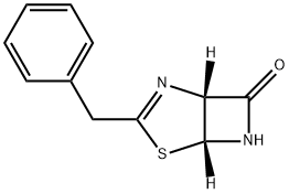 4-THIA-2,6-DIAZABICYCLO[3.2.0]HEPT-2-EN-7-ONE, 3-(PHENYLMETHYL)-, (1R-CIS)-,34103-69-0,结构式