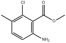 Benzoic acid, 6-amino-2-chloro-3-methyl-, methyl ester Structure