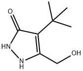 4-(叔丁基)-5-(羟甲基)-1,2-二氢-3H-吡唑-3-酮, 342652-78-2, 结构式
