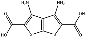 Thieno[2,3-b]thiophene-2,5-dicarboxylic acid, 3,4-diamino- Structure