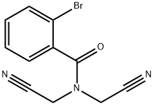 2-bromo-N,N-bis(cyanomethyl)benzamide Structure