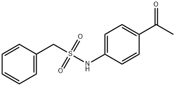 N-(4-acetylphenyl)-1-phenylmethanesulfonamide Structure
