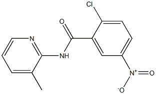 2-chloro-N-(3-methylpyridin-2-yl)-5-nitrobenzamide,346721-61-7,结构式