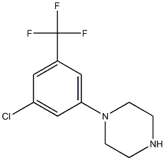 1-(3-chloro-5-(trifluoromethyl)phenyl)piperazine Struktur