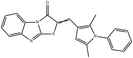 (E)-2-[(2,5-Dimethyl-1-phenyl-1H-pyrrol-3-yl)methylene]thiazolo[3,2-a]benzimidazol-3(2H)-one Structure
