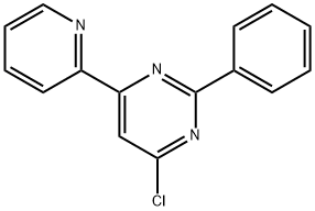 4-Chloro-2-phenyl-6-(2-pyridyl)pyrimidine Structure