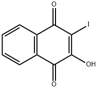 2-hydroxy-3-iodonaphthalene-1,4-dione Struktur