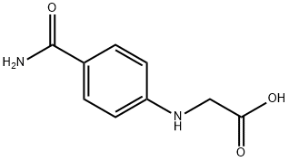 Glycine, N-[4-(aminocarbonyl)phenyl]- Struktur