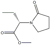 (S)2-(2-Oxo pyrrolidin-1-yl)-Butiric acid methyl ester 化学構造式