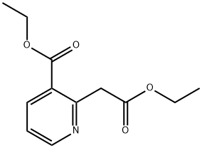 2-Ethoxycarbonylmethyl-nicotinic acid ethyl ester,35968-82-2,结构式