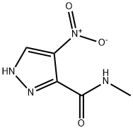N-methyl-4-nitro-1H-pyrazole-3-carboxamide 化学構造式