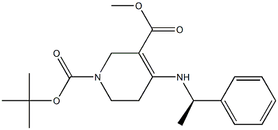 Methyl (R)-1-Boc-4-[(1-phenylethyl)amino]-1,2,5,6-tetrahydropyridine-3-carboxylate Structure