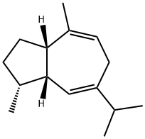 Azulene, 1,2,3,3a,6,8a-hexahydro-1,4-dimethyl-7-(1-methylethyl)-, (1R,3aS,8aS)- Struktur