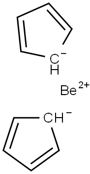 beryllium dicyclopenta-2,4-dienide Struktur