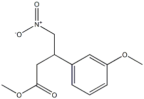 methyl 3-(3-methoxyphenyl)-4-nitrobutanoate Structure