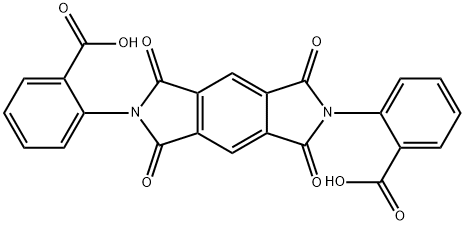 2,2-(1,3,5,7-tetraoxo-5,7-dihydropyrrolo(3,4-f)isoindole-2,6(1H,3H)diyl)dibenzoic acid 化学構造式