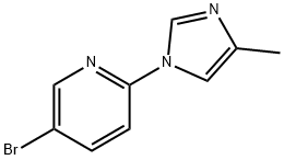3-Bromo-6-(4-methylimidazol-1-yl)pyridine Structure