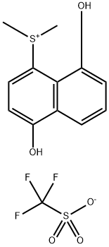 (4,8-二羟基-1-萘基)二甲基锍三氟甲磺酸盐,380848-57-7,结构式