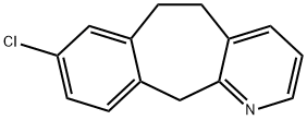 8-クロロ-6,11-ジヒドロ-5H-ベンゾ[5,6]シクロヘプタ[1,2-b]ピリジン 化学構造式