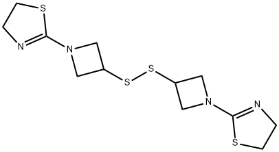 2,2'-[Dithiobis(3,1-azetidinediyl)]bis[4,5-dihydrothiazole],384330-54-5,结构式
