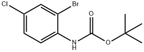 (2-溴-4-氯苯基)氨基甲酸叔丁酯,384793-16-2,结构式