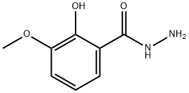 Benzoic acid, 2-hydroxy-3-methoxy-, hydrazide Structure