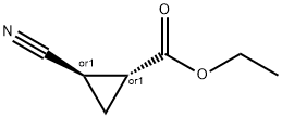 trans-ethyl (1R,2R)-2-cyanocyclopropane-1-carboxylate Struktur