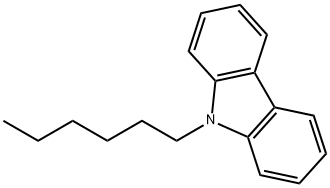 9H-Carbazole, 9-hexyl- Structure