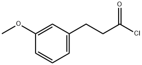Benzenepropanoyl chloride, 3-methoxy- Structure