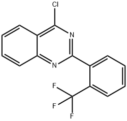 Quinazoline, 4-chloro-2-[2-(trifluoromethyl)phenyl]- Structure