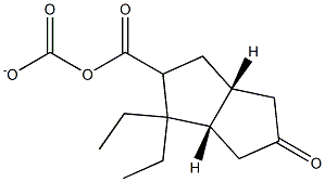 diethyl (3aR,6aS)-5-oxohexahydropentalene-2,2(1H)-dicarboxylate Structure