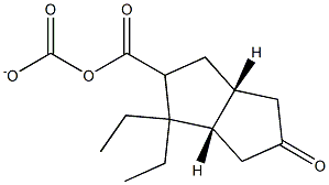 DIETHYL (3AR,6AS)-5-OXOHEXAHYDROPENTALENE-2,2(1H)-DICARBOXYLATE 结构式