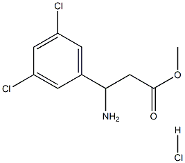 METHYL 3-AMINO-3-(3,5-DICHLOROPHENYL)PROPANOATE HYDROCHLORIDE Struktur