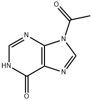9-乙酰基-1,9-二氢-6H-嘌呤-6-酮, 408531-05-5, 结构式