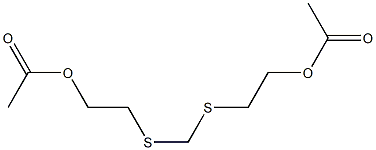 Ethanol, 2,2'-[methylenebis(thio)]bis-, diacetate Structure