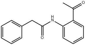 N-(2-acetylphenyl)-2-phenylacetamide 化学構造式