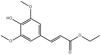 3-(4-羟基-3,5-二甲氧基苯基)丙-2-烯酸乙酯, 41628-47-1, 结构式