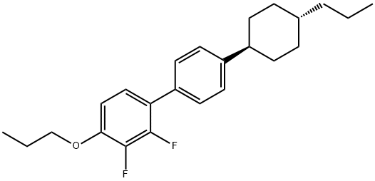 4'-(trans-4-propylcyclohexyl)-2,3-difluoro-4-propoxybiphenyl Struktur