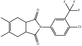 2-[4-chloro-3-(trifluoromethyl)phenyl]-5,6-dimethyl-3a,4,7,7a-tetrahydro-1H-isoindole-1,3(2H)-dione,443667-92-3,结构式