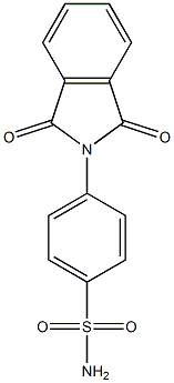 4-(1,3-dioxo-2,3-dihydro-1H-isoindol-2-yl)benzene-1-sulfonamide 结构式