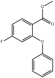 Benzoic acid, 4-fluoro-2-phenoxy-, methyl ester Struktur