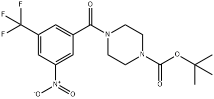 453560-86-6 tert-butyl 4-(3-nitro-5-(trifluoromethyl)benzoyl)piperazine-1-carboxylate