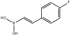 (E)-(4-氟苯乙烯基)硼酸 结构式