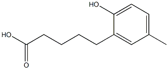 Benzenepentanoic acid, 2-hydroxy-5-Methyl Structure