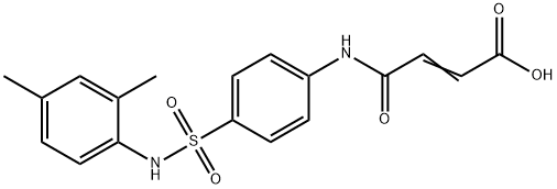 (E)-4-{4-[(2,4-dimethylanilino)sulfonyl]anilino}-4-oxo-2-butenoic acid Struktur