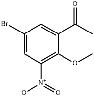 1-(5-Bromo-2-methoxy-3-nitro-phenyl)-ethanone Struktur