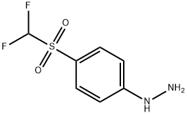 (4-二氟甲磺酰苯基)肼 结构式