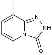 8-メチル-1,2,4-トリアゾロ[4,3-a]ピリジン-3(2H)-オン 化学構造式