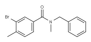 N-benzyl-3-bromo-N,4-dimethylbenzamide Structure